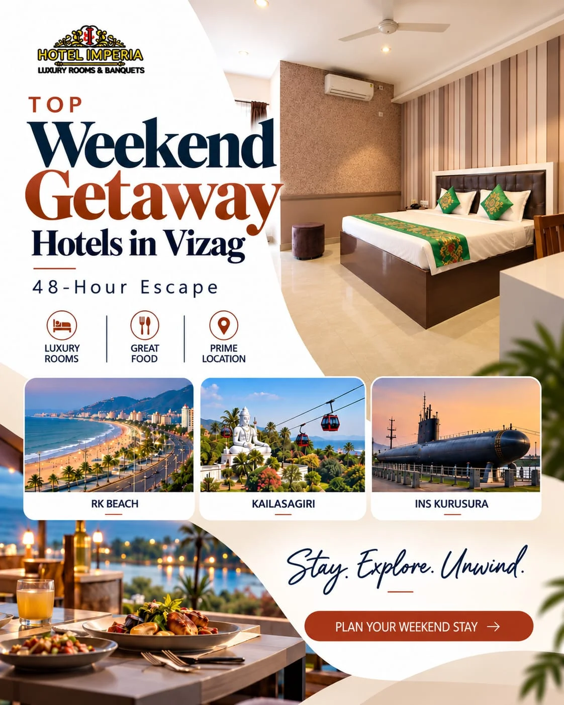weekend getaway hotels in vizag